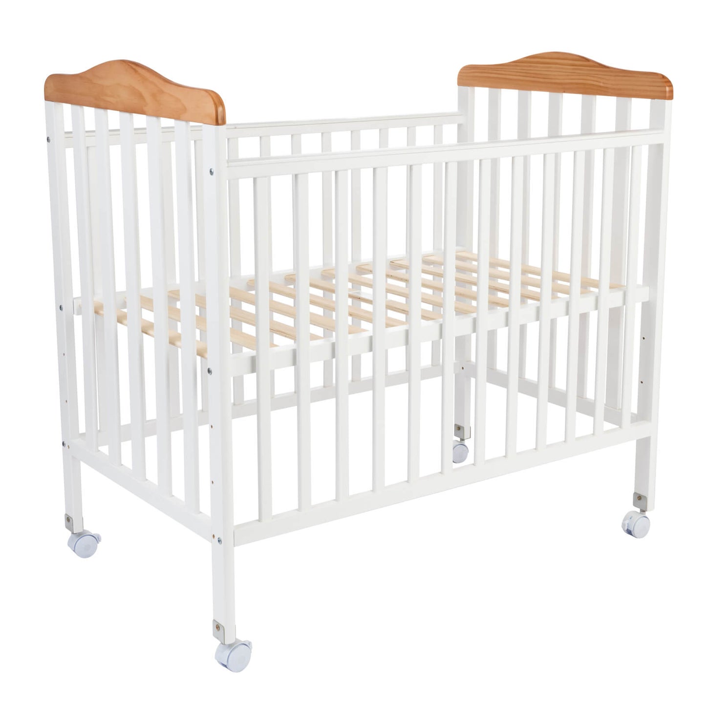 מיטת תינוק באורך מטר Nana - לבן בישלוב טבעי White/Neutral