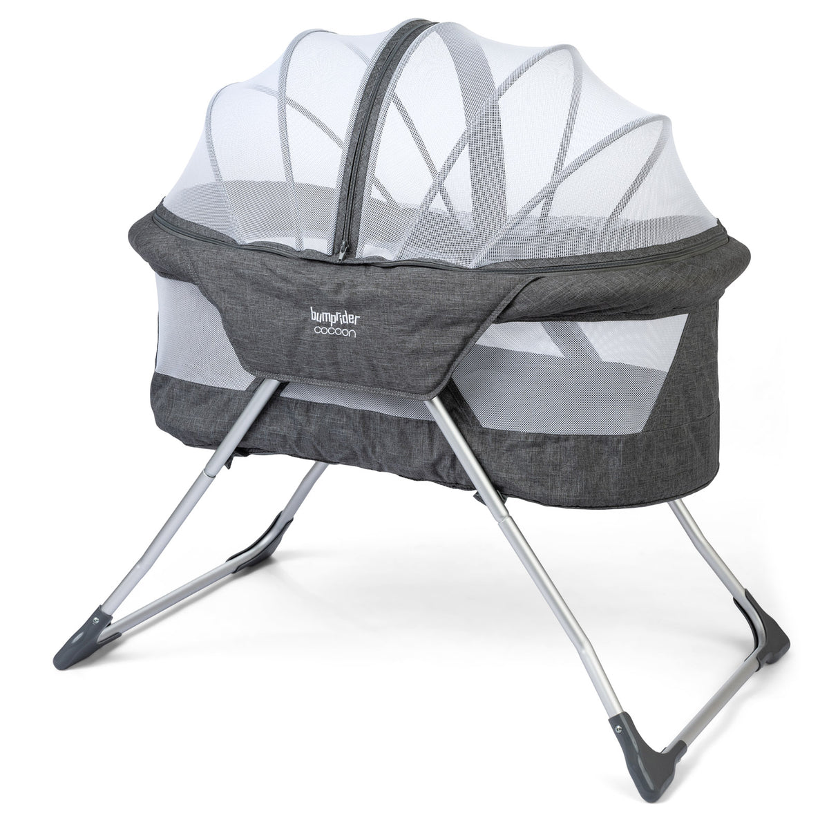 עריסה ניידת ומתקפלת לתינוק Cocoon - אפור Grey melange