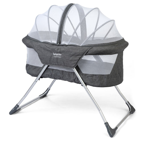 עריסה ניידת ומתקפלת לתינוק Cocoon - אפור Grey melange