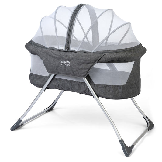 עריסה ניידת ומתקפלת לתינוק Cocoon - אפור Grey melange