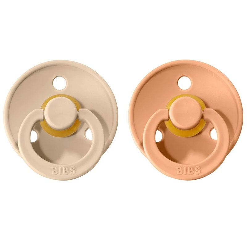 זוג מוצצים ביבס - BIBS ורוד + חול