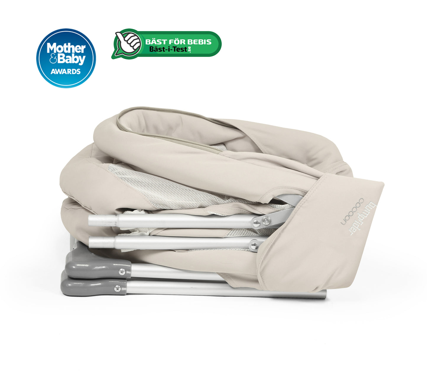 עריסה ניידת ומתקפלת לתינוק Cocoon - אפור Grey melange