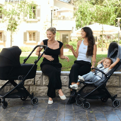עגלת תינוק המתאימה מלידה עולה למטוס וכוללת סל שכיבה Connect Mini With Carrycot - בז' Taupe