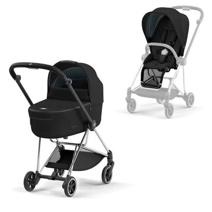 עגלת תינוק Mios 3 כרום שחור - CYBEX