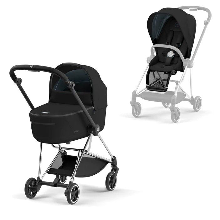 עגלת תינוק Mios 3 כרום שחור - CYBEX שחור