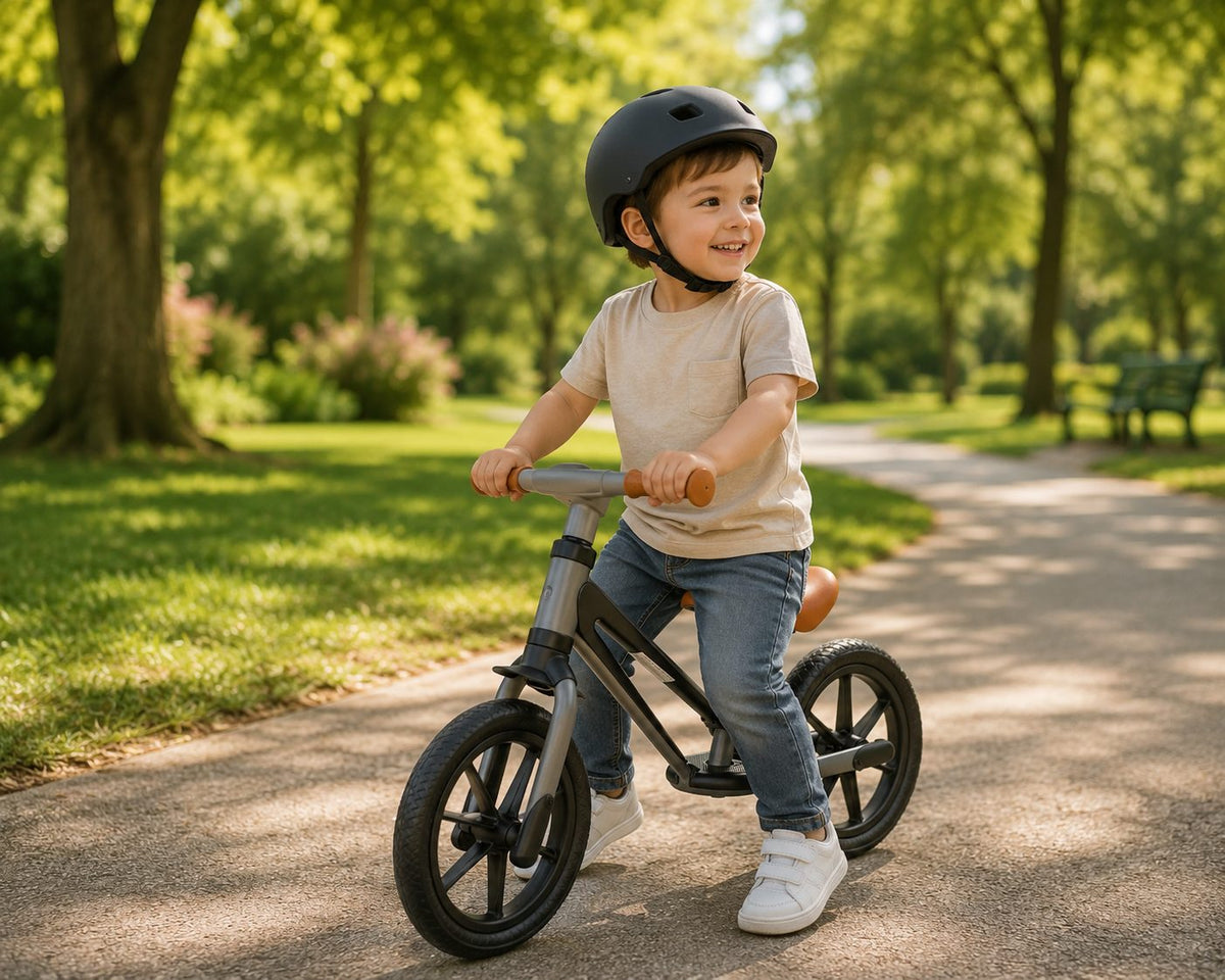 אופני איזון חזקים במיוחד עם גלגלים מוקצפים Maxi Balance Bike - ורוד