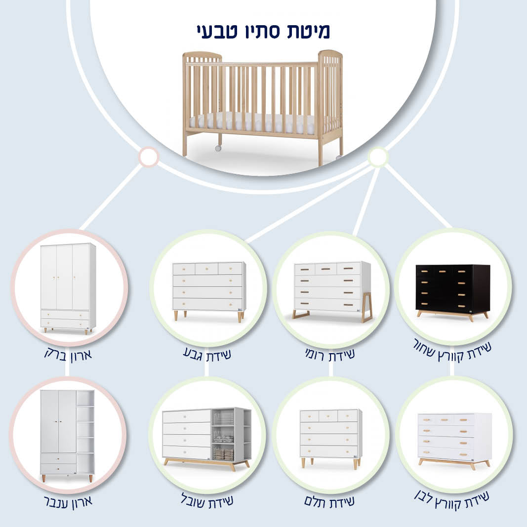 מיטת תינוק סתו טבעי