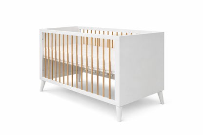 מיטת תינוק לילך לבן טבעי