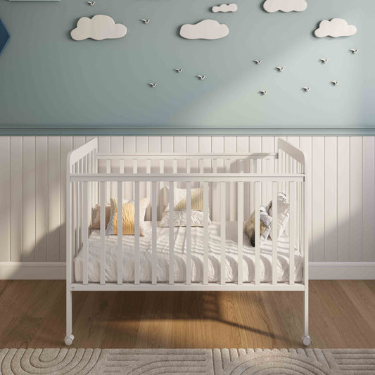 מיטת תינוק ורד לבן