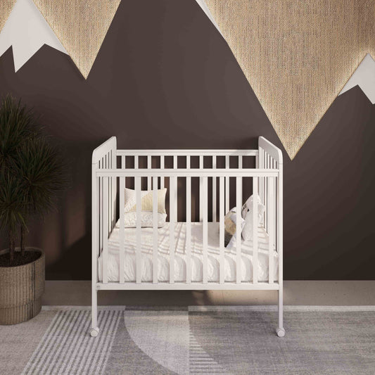 מיטת תינוק סחלב לבן  -מטר מעקה נייד