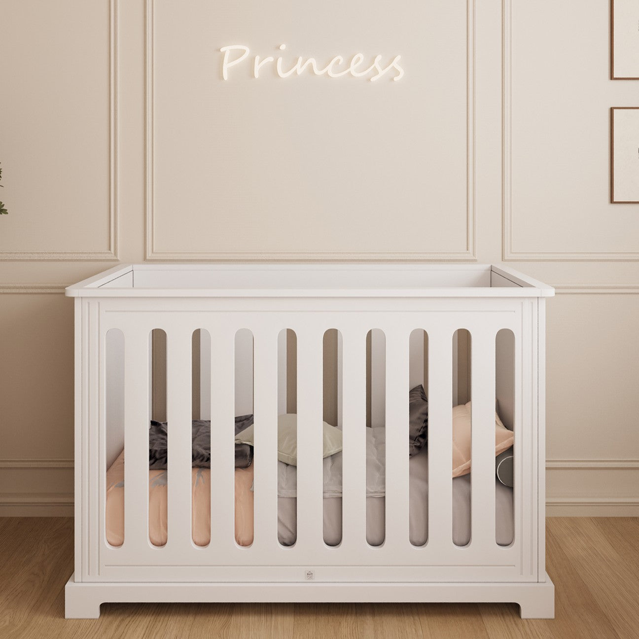 STUDIO BOUTIQUE COLLECTION- מיטת תינוק פרינסס לבן
