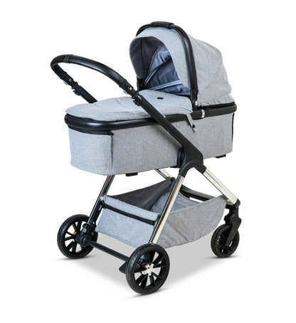עגלת תינוק משולבת BÉBÉ – BRO אפור ניקל