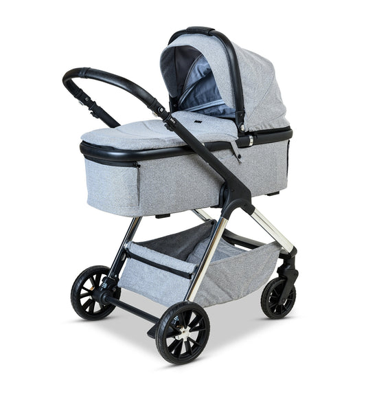 עגלת תינוק משולבת BÉBÉ – BRO אפור ניקל