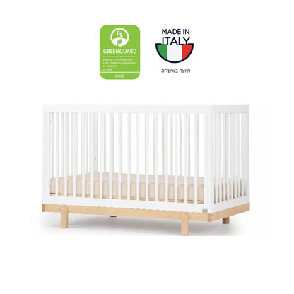 מיטת תינוק רוז לבן + טבעי – 4 ב1