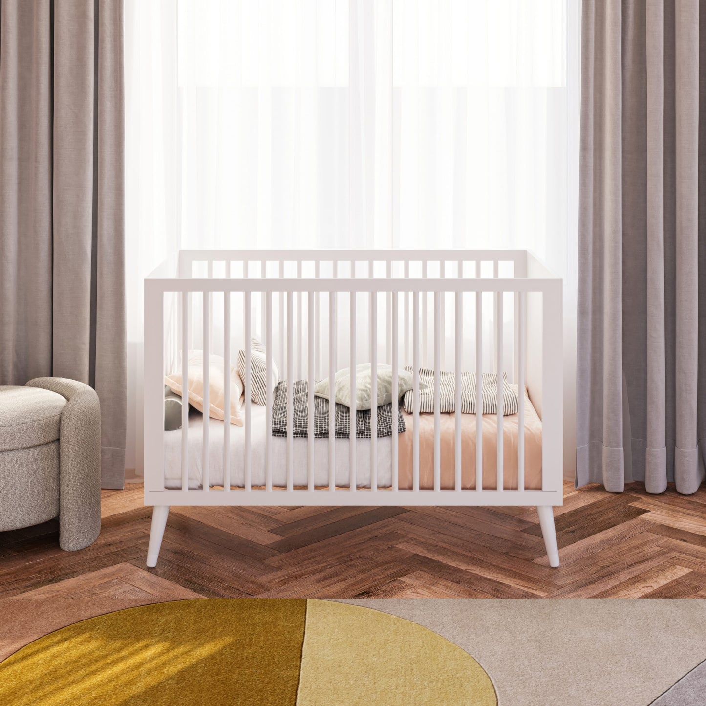 מיטת תינוק סביון לבן