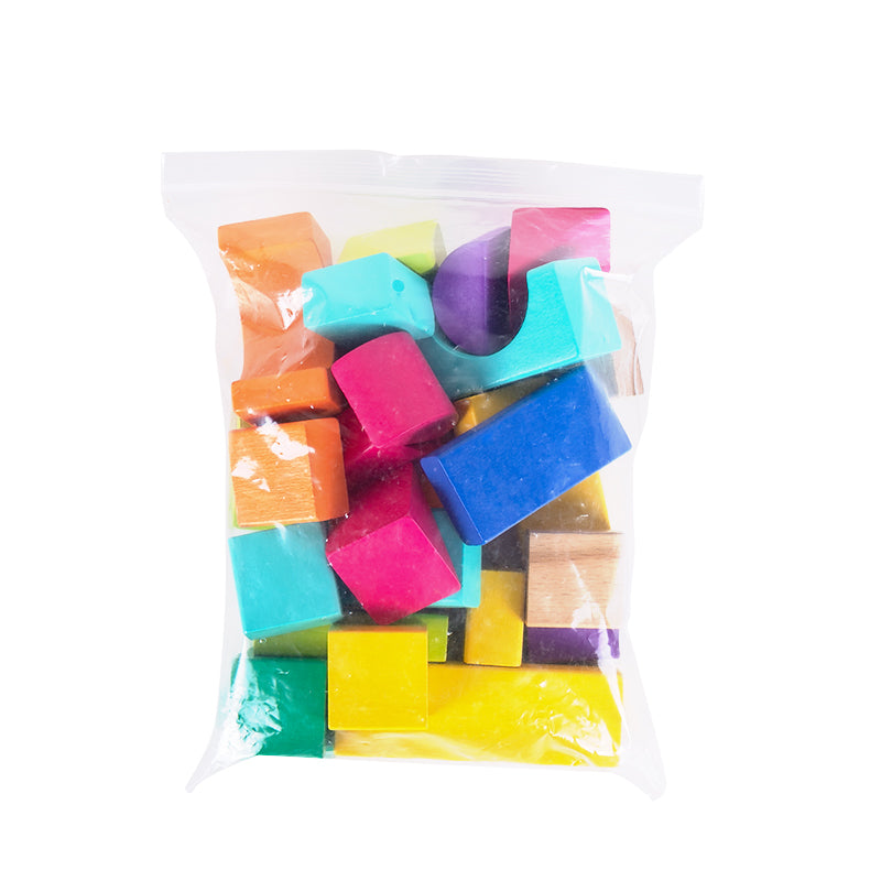 50 קוביות עץ מעוצבות