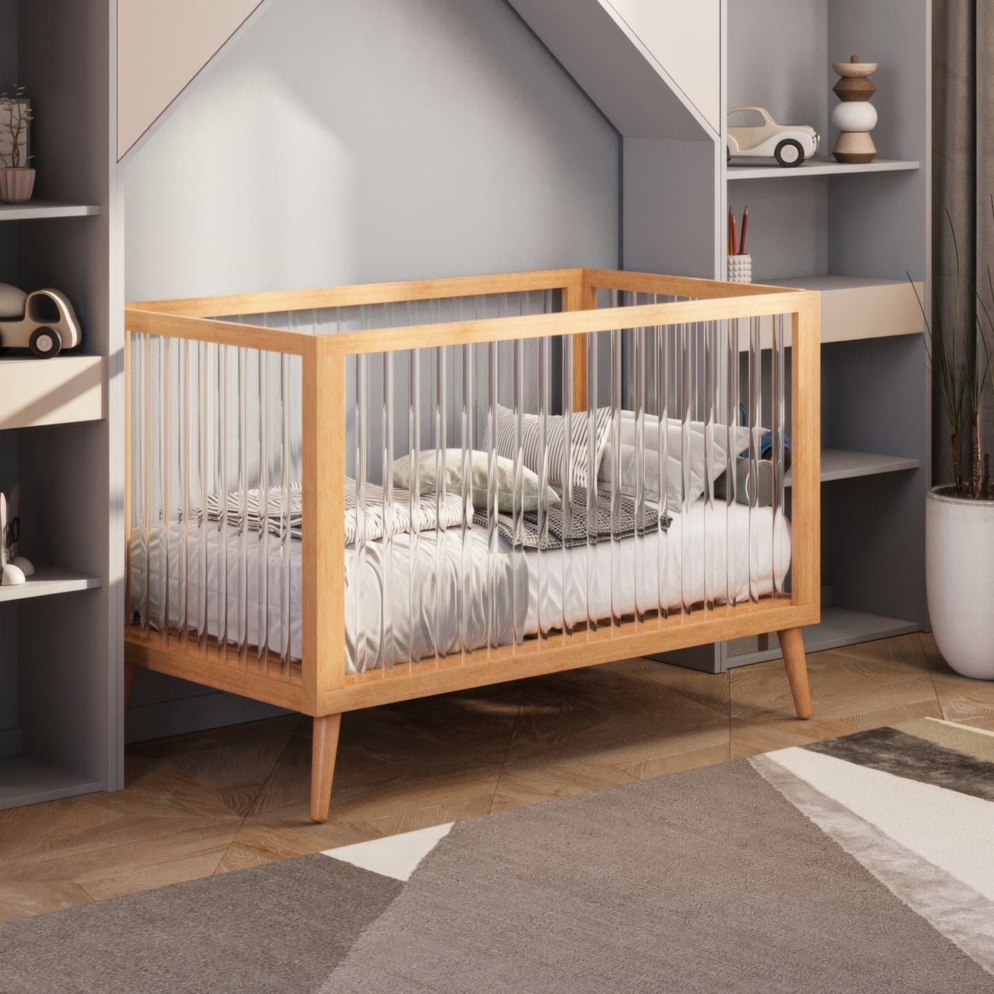 מיטה לתינוק כלנית טבעי