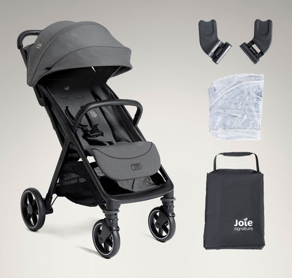 טיולון קומפקטי המתאים מלידה parcel™ lx Signature - אפור Ebony
