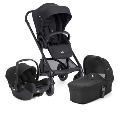 עגלת תינוק המתאימה מלידה כוללת סלקל  chrome™ 2 trio - שחור Raven