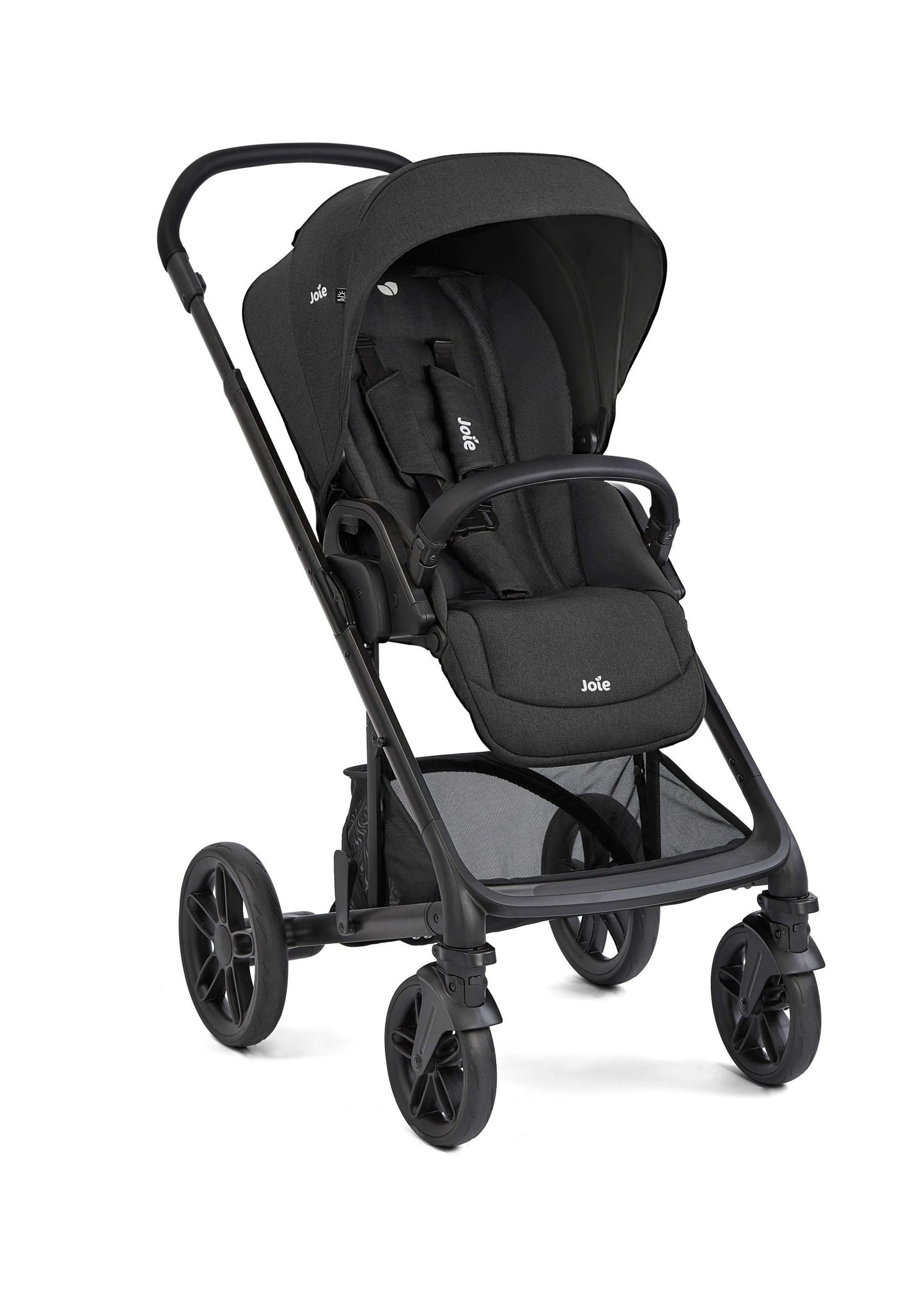 עגלת תינוק המתאימה מלידה כוללת סלקל  chrome™ 2 trio - שחור Raven