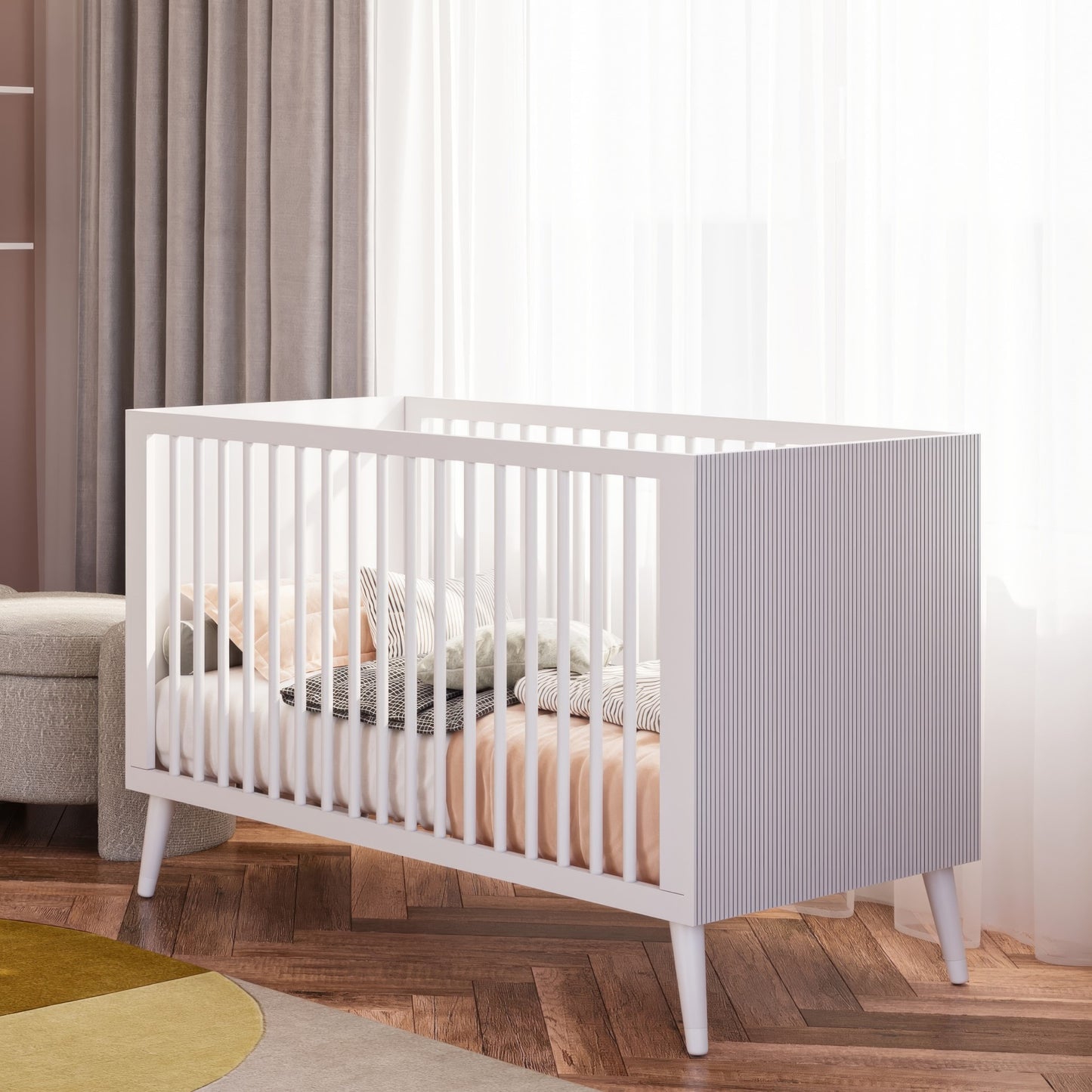 מיטת תינוק סביון לבן