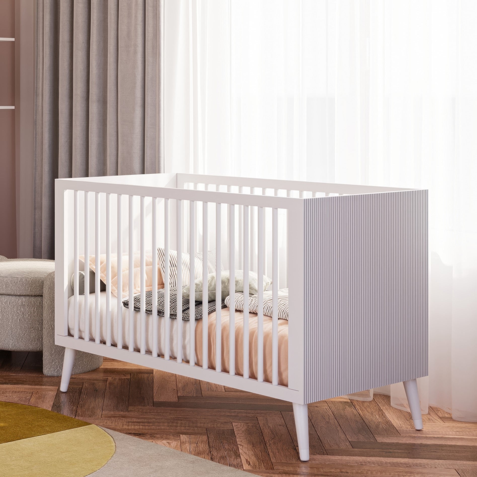 מיטת תינוק סביון לבן