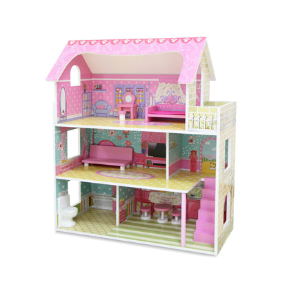 בית בובות וילה 3 קומות Dollhouse Mension