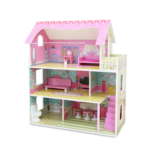 בית בובות וילה 3 קומות Dollhouse Mension