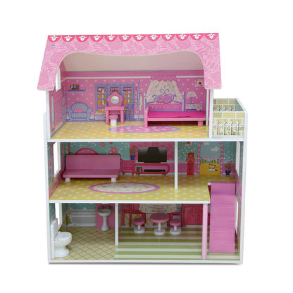 בית בובות וילה 3 קומות Dollhouse Mension