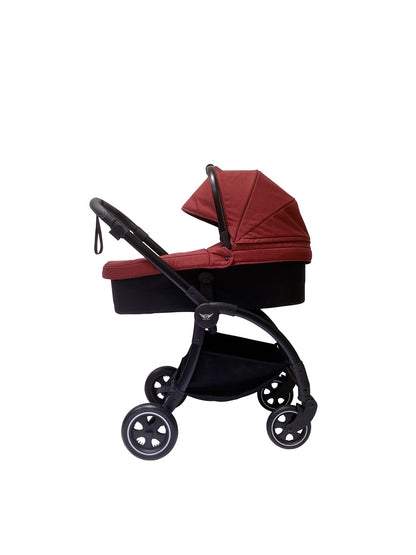 עגלה משולבת בייבי בוס בוב - קט baby-boss bobcat 2 שלד ניקל בד אפור
