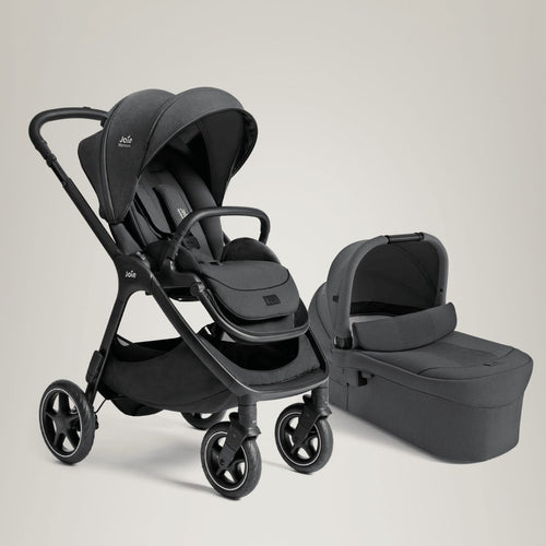 עגלת תינוק המתאימה מלידה וכוללת סל שכיבה finiti™ With Ramble™ xl Signature - Ebony - אפור כהה