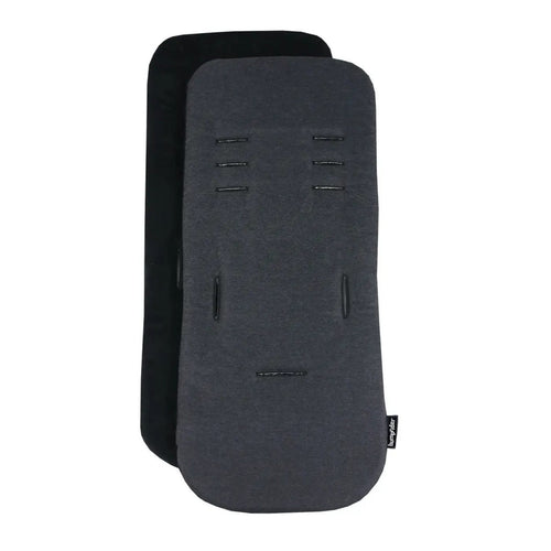 ריפודית ומזרון עגלה דו צדדי ויסקו Stroller Seat Liner - שחור/ אפור כהה