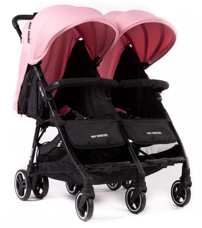 עגלת תאומים/אחים אינפנטי INFANTI דגם דואו קומפקט DUO COMPACT מלידה - אפור