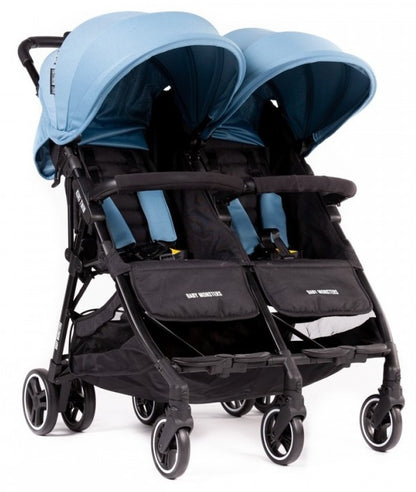 עגלת תאומים/אחים אינפנטי INFANTI דגם דואו קומפקט DUO COMPACT מלידה