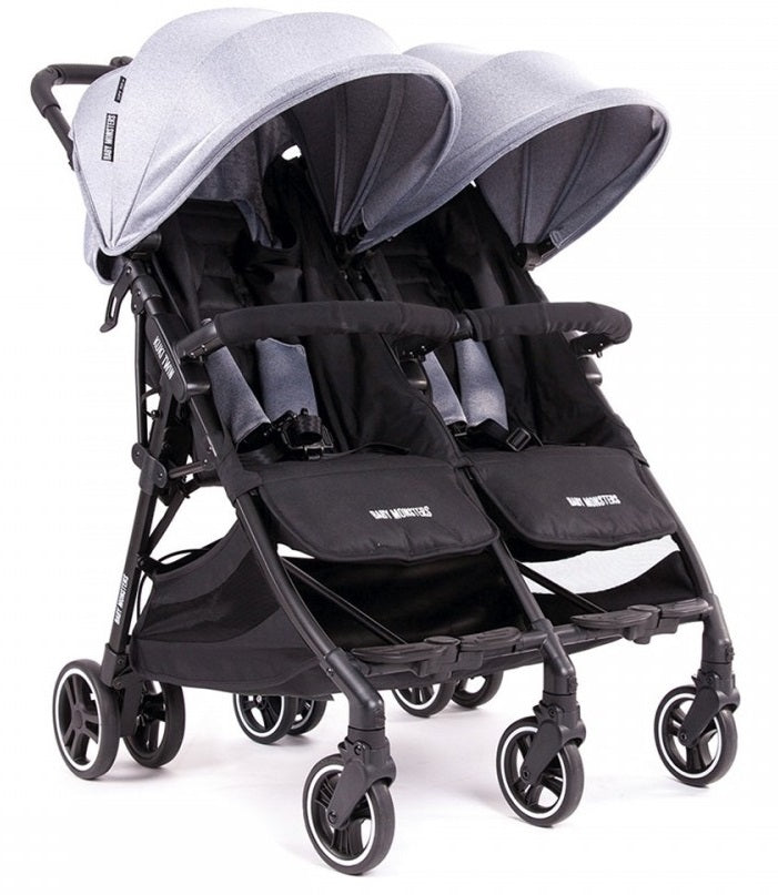עגלת תאומים/אחים אינפנטי INFANTI דגם דואו קומפקט DUO COMPACT מלידה