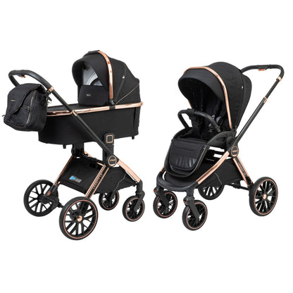 עגלת תינוק המתאימה מלידה Legacy LX - שחור זהב Black/Gold