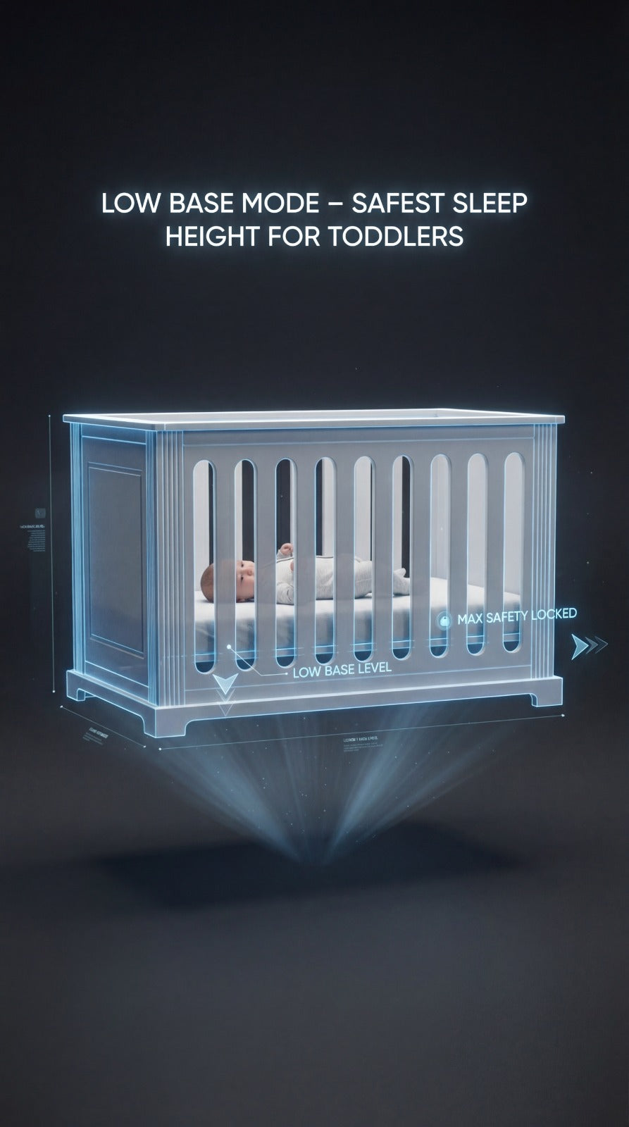 magic baby bed בסיס מזרן נייד למיטת תינוק