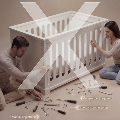 magic baby bed בסיס מזרן נייד למיטת תינוק