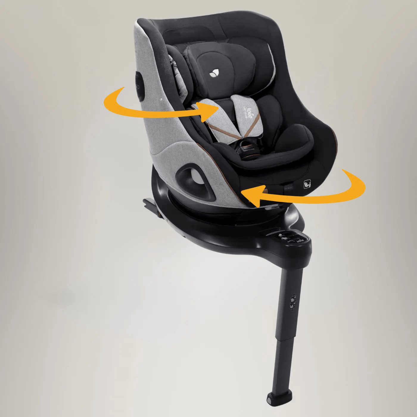 כסא בטיחות מסתובב מודולארי המתאים מלידה i-Harbour™ Signature - שחור/אפור Carbon